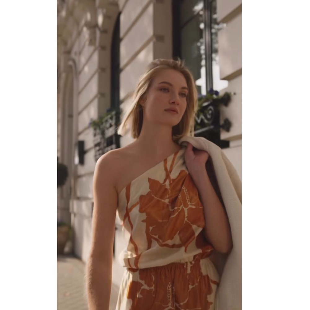 New Padova Colombia Vestido Ariza Natural Floral Midi Dress Large - Picture 4 of 13